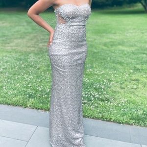 Silver Sequin dress